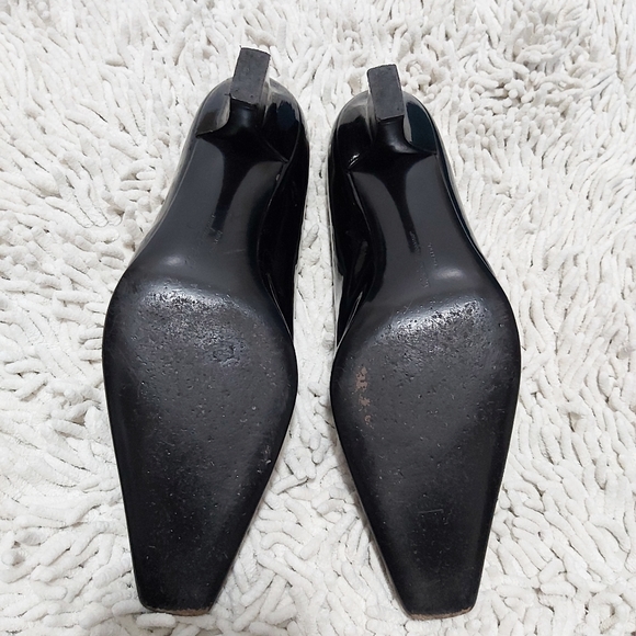 Salvatore Ferragamo black patent leather heels- size 7.5 - Picture 2 of 10